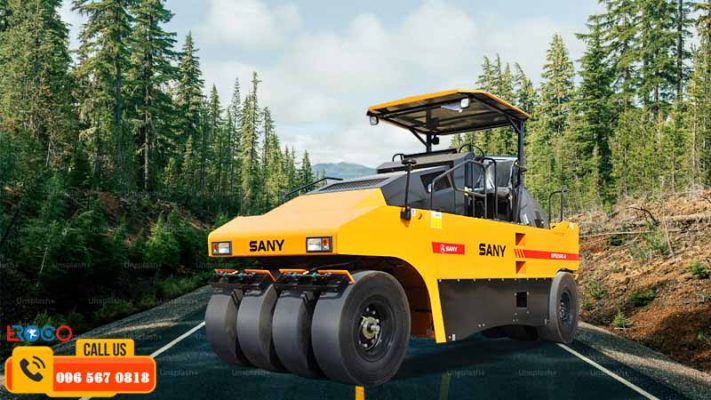 Giải đáp máy lu tĩnh bánh lốp là gì?