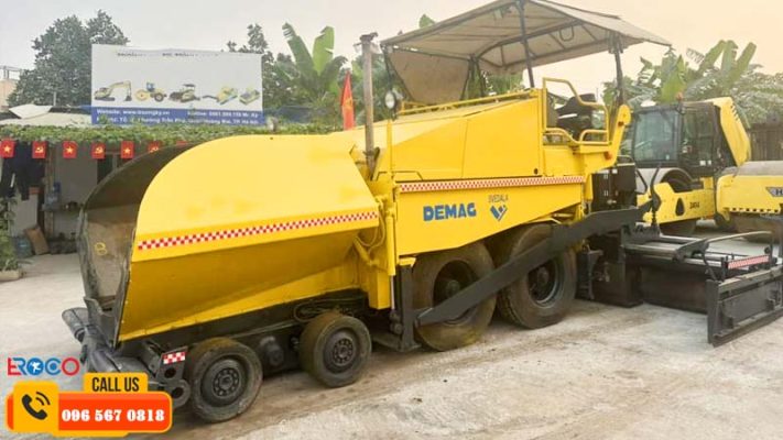 quy trình cho thuê máy rải thảm Demag DF140C tại hà nội
