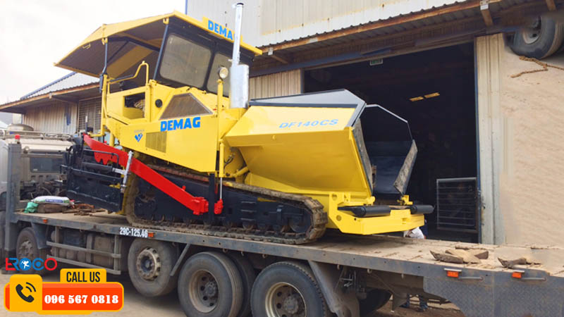 ưng dụng máy đa dạng, rải asphalt và rải base