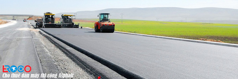 Máy thi công rải thảm asphalt của eroco việt nam đa dạng