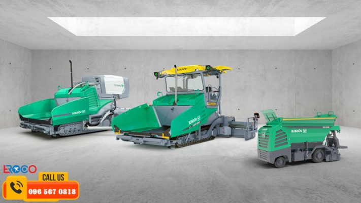 Các máy trong dịch vụ cho thuê dàn máy trải thảm đầy đủ