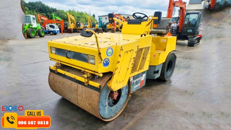 lý do thuê máy lu rung sakai thi công bê tông nhựa ở hà nội