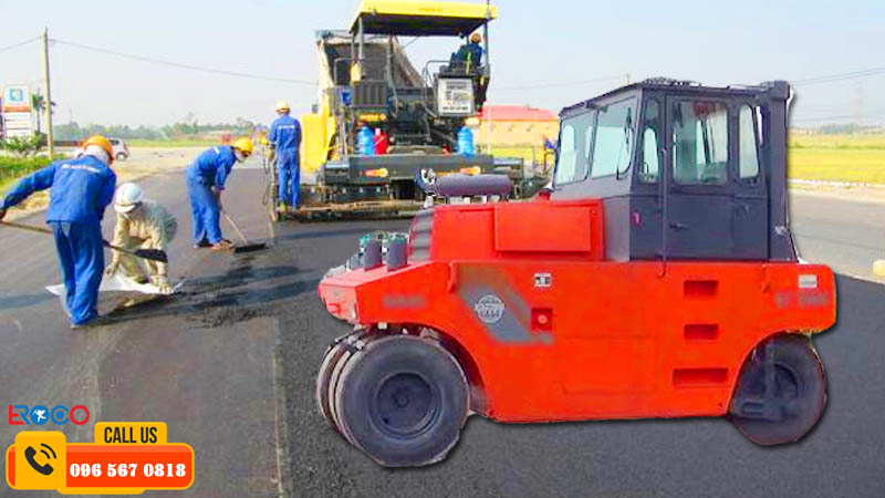 đơn vị cho thuê máy lu tĩnh bánh lốp STA VP2400 chuyên nghiệp