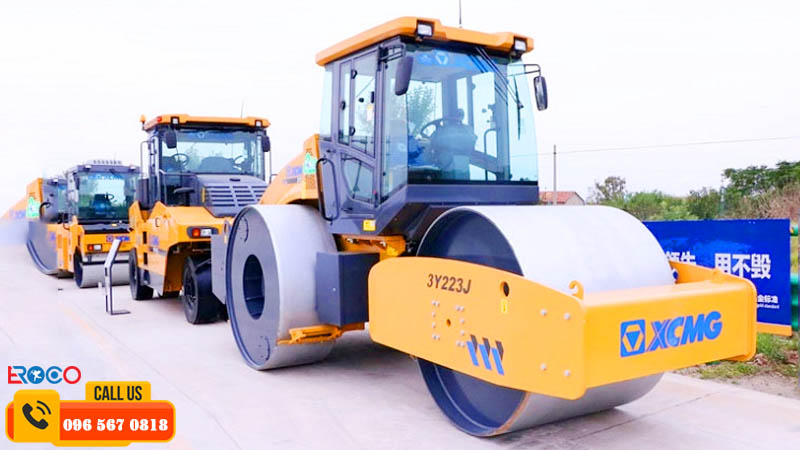 ứng dụng thi công xe lu tĩnh