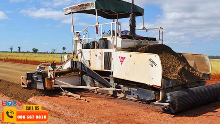 vai trò máy rải base trong thi công xây dựng ở hà nội