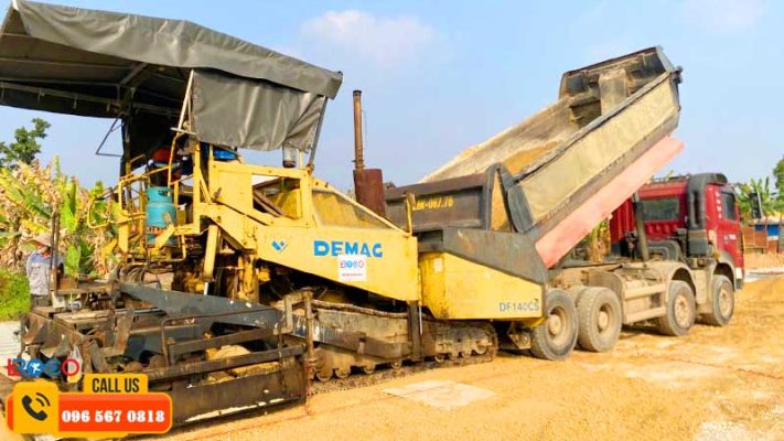 giá thuê máy rải base phụ thuộc khoảng cách địa chỉ thi công