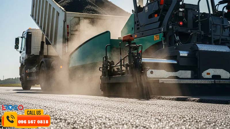 các bước rải cấp phối đá dăm ở hưng yên