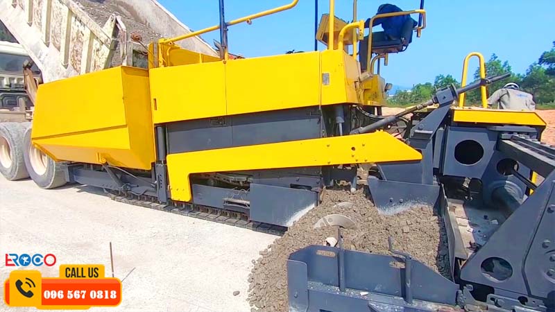 tầm quan trongj máy rải base trong thi công công trình