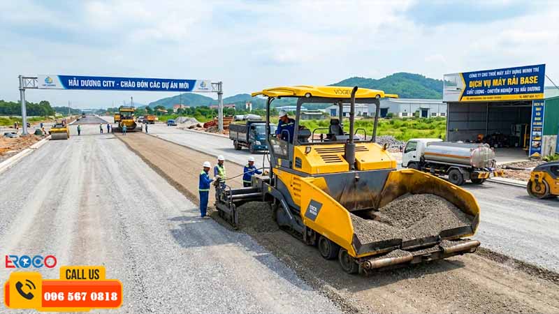 Nhu cầu thuê máy công trình ở Hải Dương ngày càng tăng