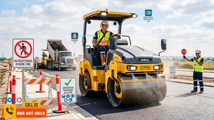 Tầm quan trọng của việc đảm bảo an toàn khi sử dụng máy lu