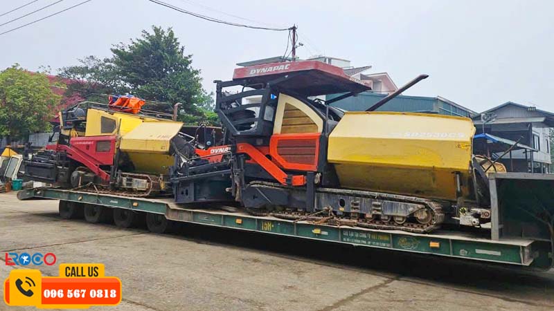 Thiết bị thi công đường cần được lựa chọn đồng bộ
