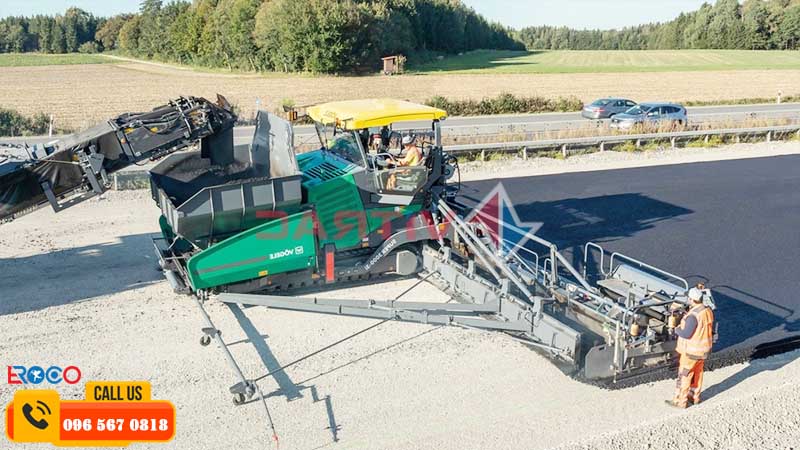 Các loại thiết bị trong một dây chuyền rải thảm Asphalt tiêu chuẩn