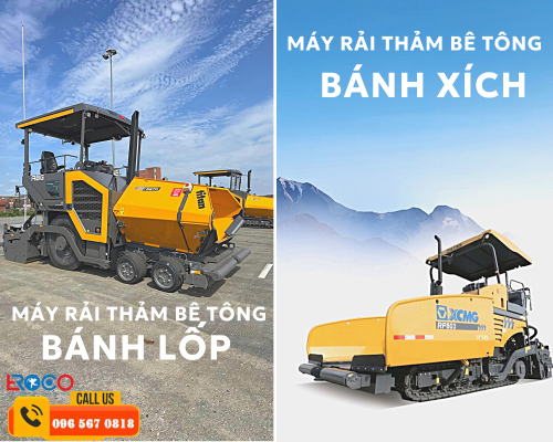 Cho thuê máy rải thảm bê tông nhựa