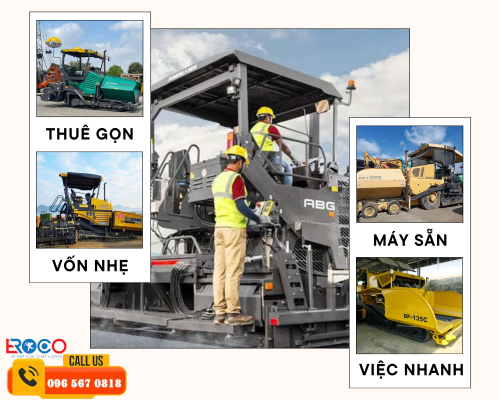 Cho thuê máy rải thảm bê tông nhựa
